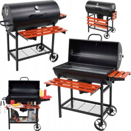 Grilis anglimis su dangteliu, grotelės 71x34,5cm