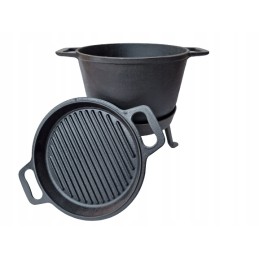 Vengrijos medžioklės ketaus katilas 15l3in1