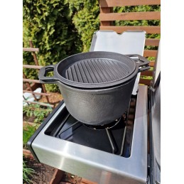 Vengrijos medžioklės ketaus katilas 15l3in1