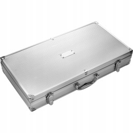 Metaliniai kepsninės indai solidiame lagamine - 18 bbq elementų, didelė viskas-dėžutė :)