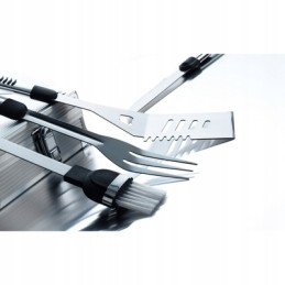 Metaliniai kepsninės indai solidiame lagamine - 18 bbq elementų, didelė viskas-dėžutė :)