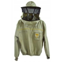 Beekeeper's sweatshirt with hat, zip-up m