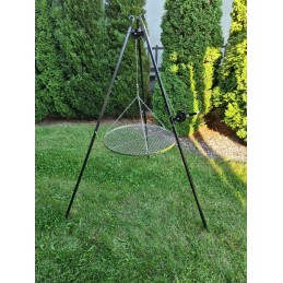 Sodo trikojis grilis su nikeliu dengtomis grotelėmis, 60 cm