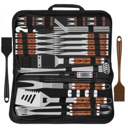 Priedų rinkinys, kepsninės reikmenys, kepsninės reikmenys, plieninės žnyplės, kepsninės kilimėlis be dėklo