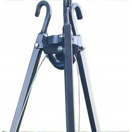 Sodo trikojis grilis su nikeliu dengtomis grotelėmis, 60 cm