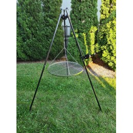 Sodo trikojis grilis su nikeliu dengtomis grotelėmis, 60 cm