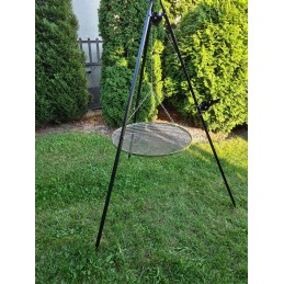 Sodo trikojis grilis su nikeliu dengtomis grotelėmis, 60 cm