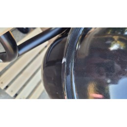 Anglies kepsninė su dangteliu ir medinėmis lentynomis, 45x40cm