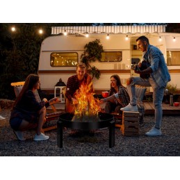 Ketaus sodo židinys, didelė terasinė grilis, 80 cm