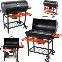 Grilis anglimis su dangteliu, grotelės 71x34,5cm