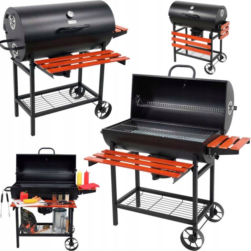 Grilis anglimis su dangteliu, grotelės 71x34,5cm