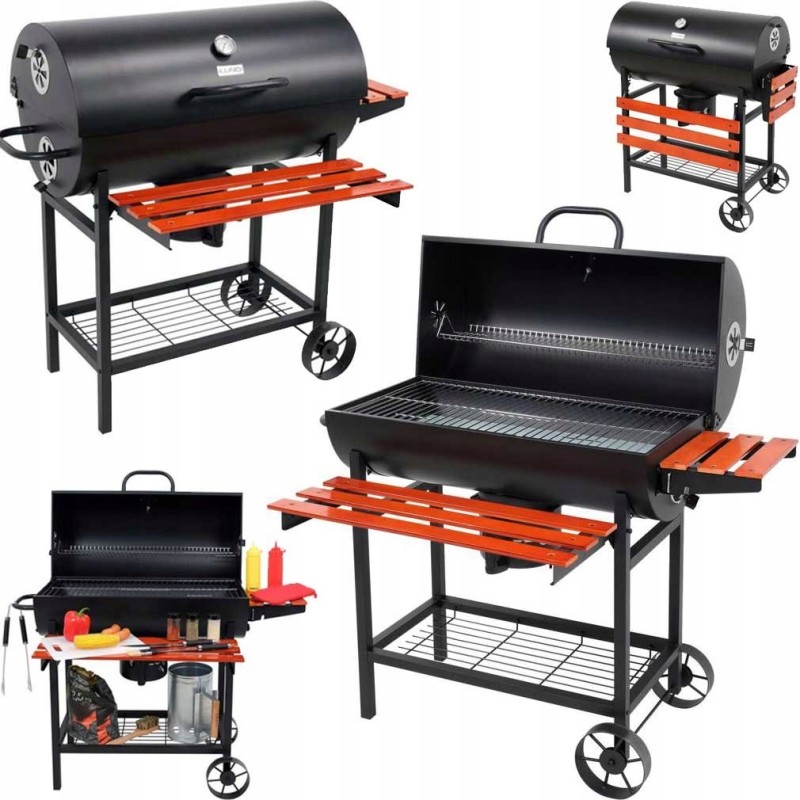 Grilis anglimis su dangteliu, grotelės 71x34,5cm