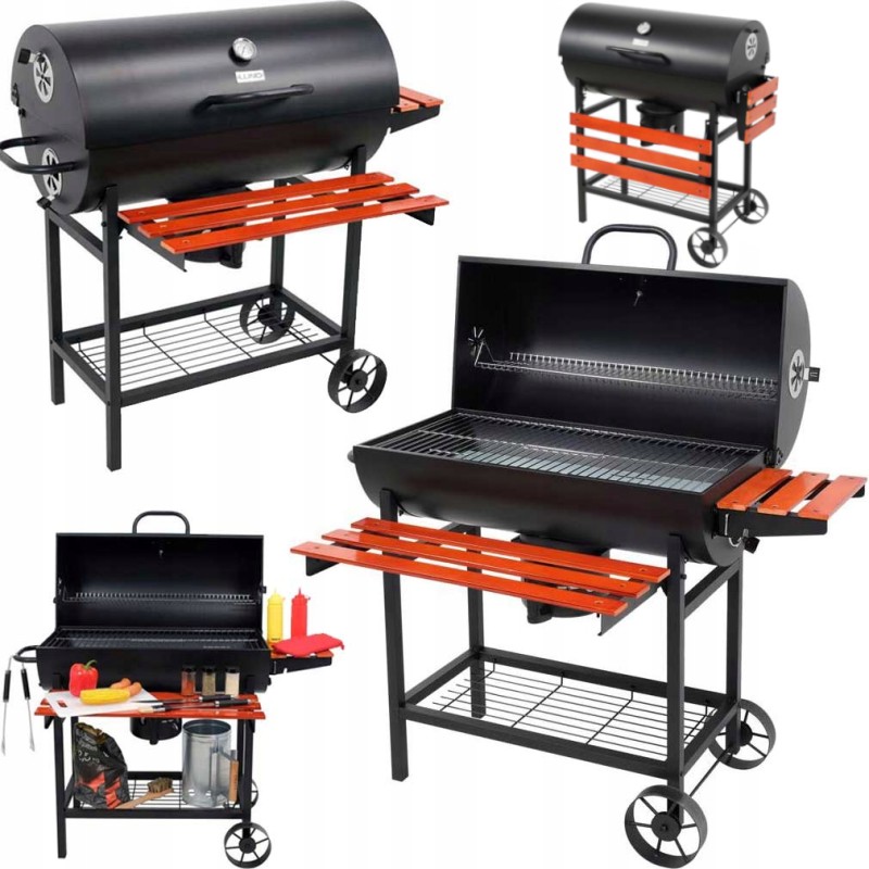 Grilis anglimis su dangteliu, grotelės 71x34,5cm