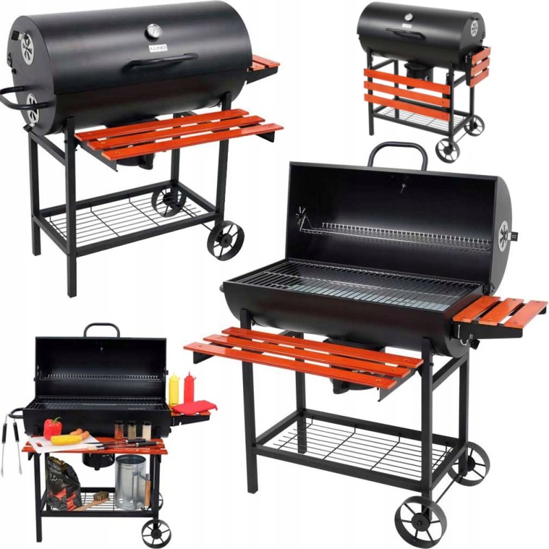 Grilis anglimis su dangteliu, grotelės 71x34,5cm