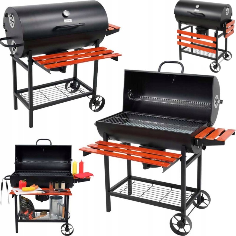 Grilis anglimis su dangteliu, grotelės 71x34,5cm