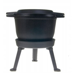 Emaliuotas ketaus virdulys, 8l, 3in1 medžioklės puodas