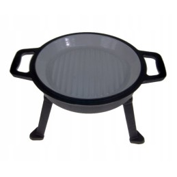 Emaliuotas ketaus virdulys, 8l, 3in1 medžioklės puodas