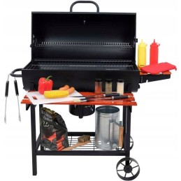 Grilis anglimis su dangteliu, grotelės 71x34,5cm