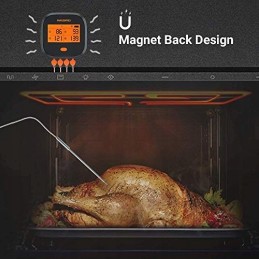 Inkbird grilio termometras, grilio termometras, wlan ibbq-4t, purslams atsparus ipx3, mėsos termometras, wifi su 4 temperatūros 