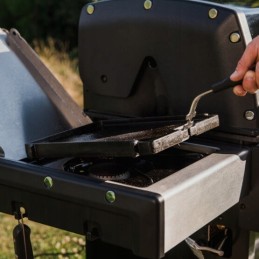 Ketaus lėkštė kepsninei ant šoninės viryklės