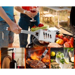 Kepsninės rinkinys 38 dalių stalo įrankiai sodo kempingo peiliai letenų mentelė