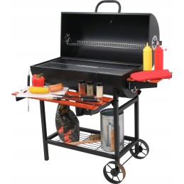 Grilis anglimis su dangteliu, grotelės 71x34,5cm