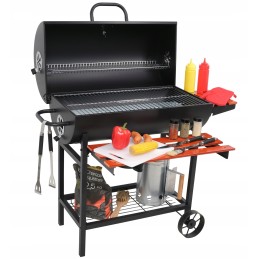 Grilis anglimis su dangteliu, grotelės 71x34,5cm