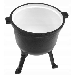 Ketaus medžioklės puodas, 8 litrai, emaliuotas puodas