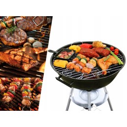 Anglies kepsninė briketams, uždara, dangtis, BBQ virdulys, lentyna