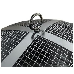 Židinys su apsauga nuo kibirkščių, grotelės, grilis terasai, sodas