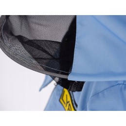 Megztinis su užtrauktuku su kepure, mėlynas, xxxl