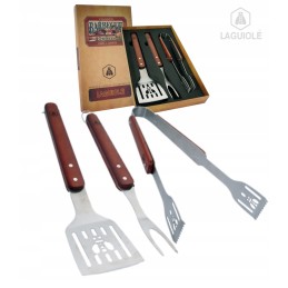 Laguiole kepsninės indai kietoje dėžutėje - 3 bbq elementai