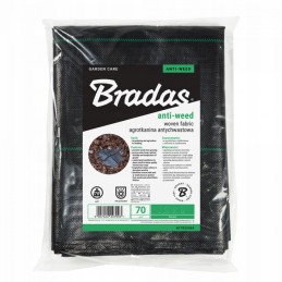 Agrotekstilė nuo piktžolių Bradas juoda 1,1x 10m