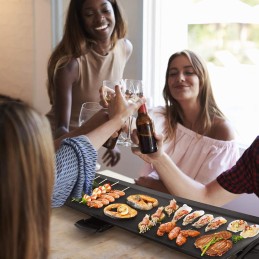 Teppanyaki grilio plokštė pagaminta iš aliuminio su temperatūros reguliavimu