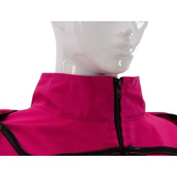 Megztinis su užtrauktuku su kepure, rožinis (Premium Line), XS