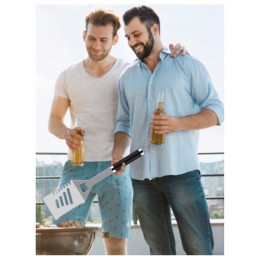 Priedų rinkinys, kepsninės reikmenys, kepsninės reikmenys, plieninės žnyplės, kepsninės kilimėlis be dėklo