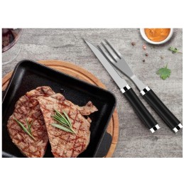 Priedų rinkinys, kepsninės reikmenys, kepsninės reikmenys, plieninės žnyplės, kepsninės kilimėlis be dėklo