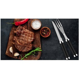 Priedų rinkinys, kepsninės reikmenys, kepsninės reikmenys, plieninės žnyplės, kepsninės kilimėlis be dėklo