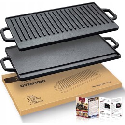 Ketaus grilio plokštė, ketaus grilio plokštė, dvipusė ketaus keptuvė