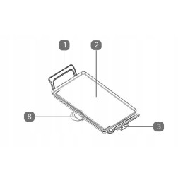 Elektrinė stalo kepsninė 2000, reguliuojama neprideganti temperatūra