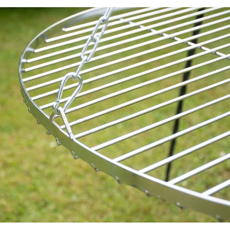 Chromuotos grotelės, skersmuo 80, apvalios, pakabinamos