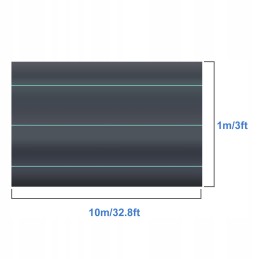 Agrotekstilė 100g 1m x10m agrotekstilė piktžolių kilimėlis