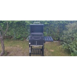 Sodo anglies grilis ant ratukų, lentynos, anglies bbq briketų grilis