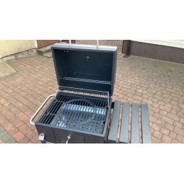 Sodo anglies grilis ant ratukų, lentynos, anglies bbq briketų grilis