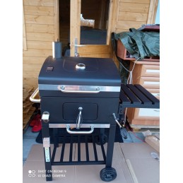 Sodo anglies grilis ant ratukų, lentynos, anglies bbq briketų grilis