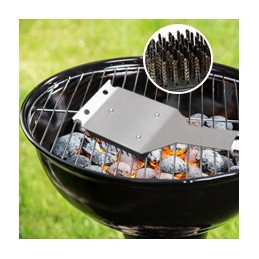 BBQ grilio rinkinys, nerūdijantis plienas, lagaminas, 26 dalys, medienos termometras