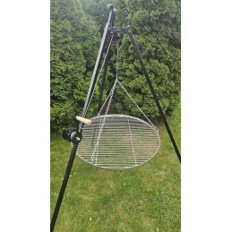 Trikojis sodo grilis, storos nerūdijančio plieno grotelės 70