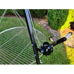 Trikojis sodo grilis, storos nerūdijančio plieno grotelės 70