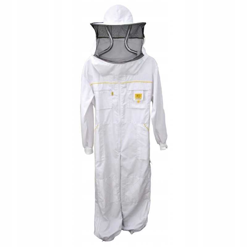 Bitininkystės kostiumas su kepure, xxxl, baltas