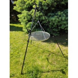 Sodo trikojis grilis su nerūdijančio plieno grotelėmis